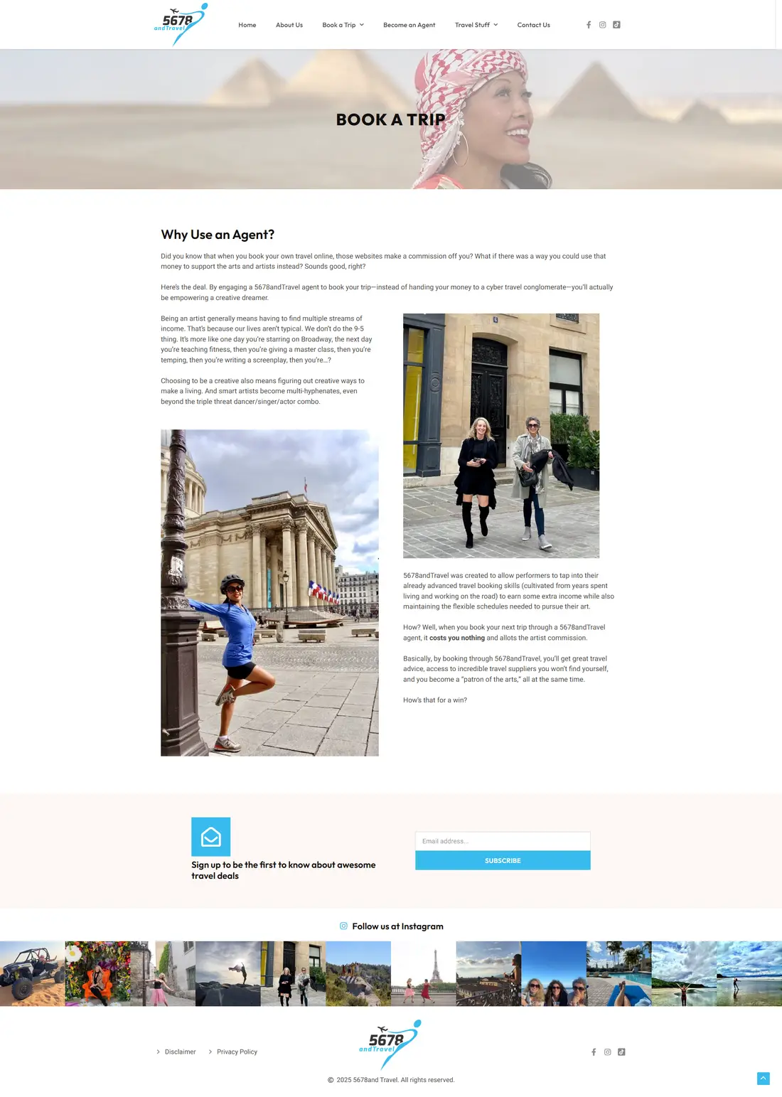 5678 and Travel — Page 2 page design