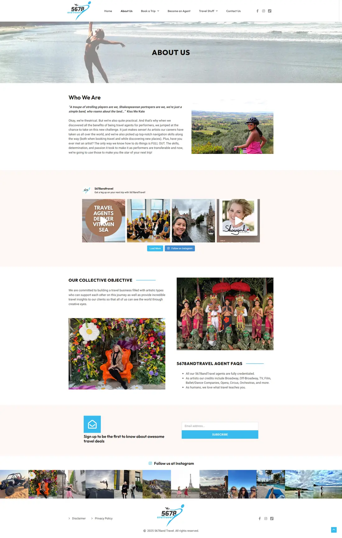 5678 and Travel — Page 3 page design