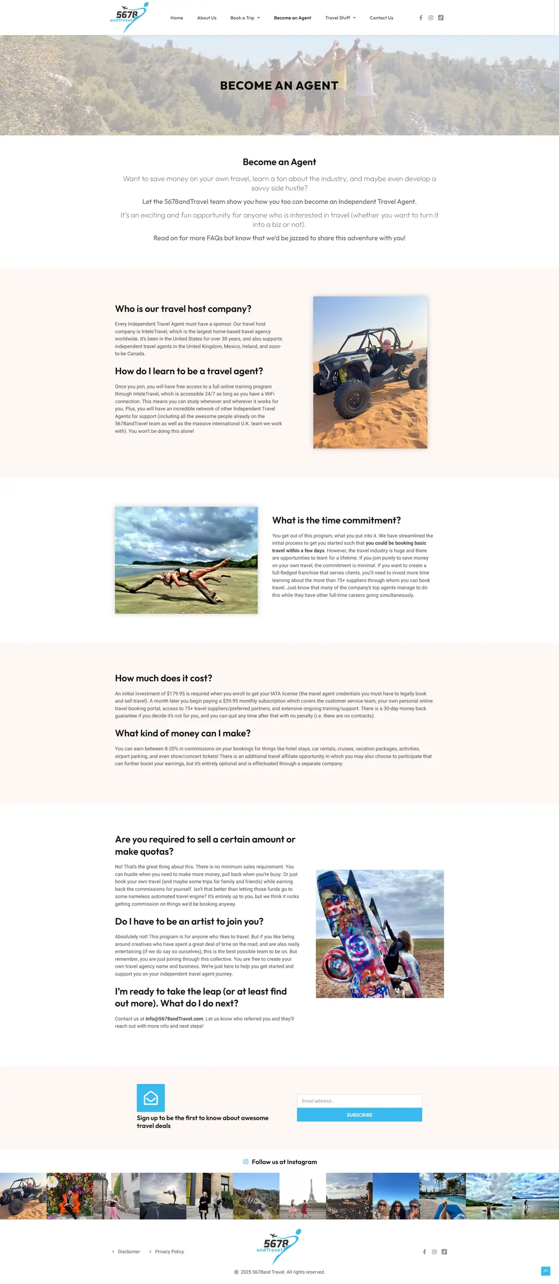 5678 and Travel — Page 4 page design
