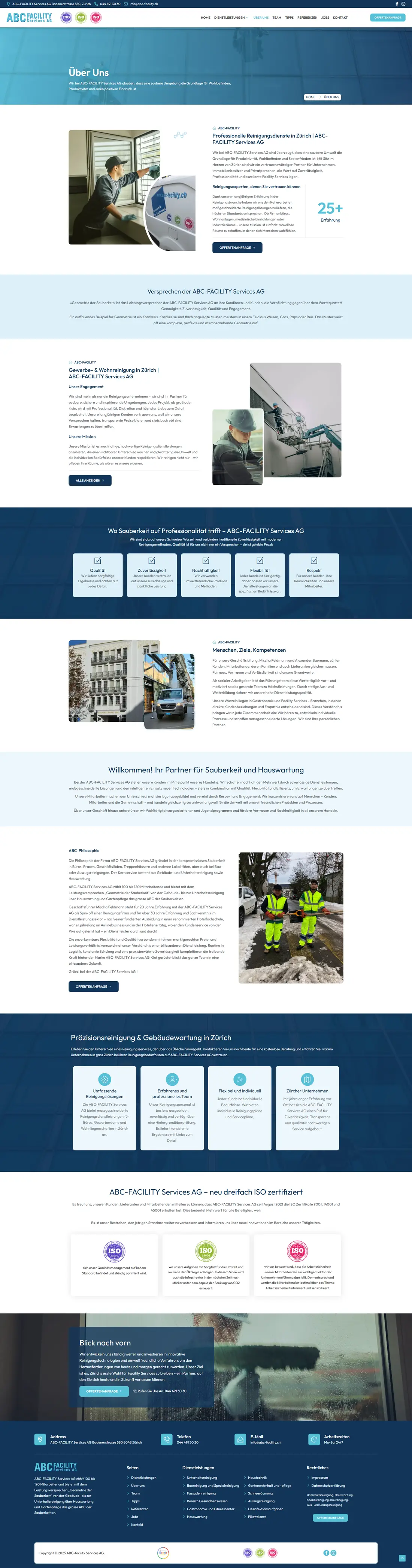 ABC Facility Services — Page 2 page design