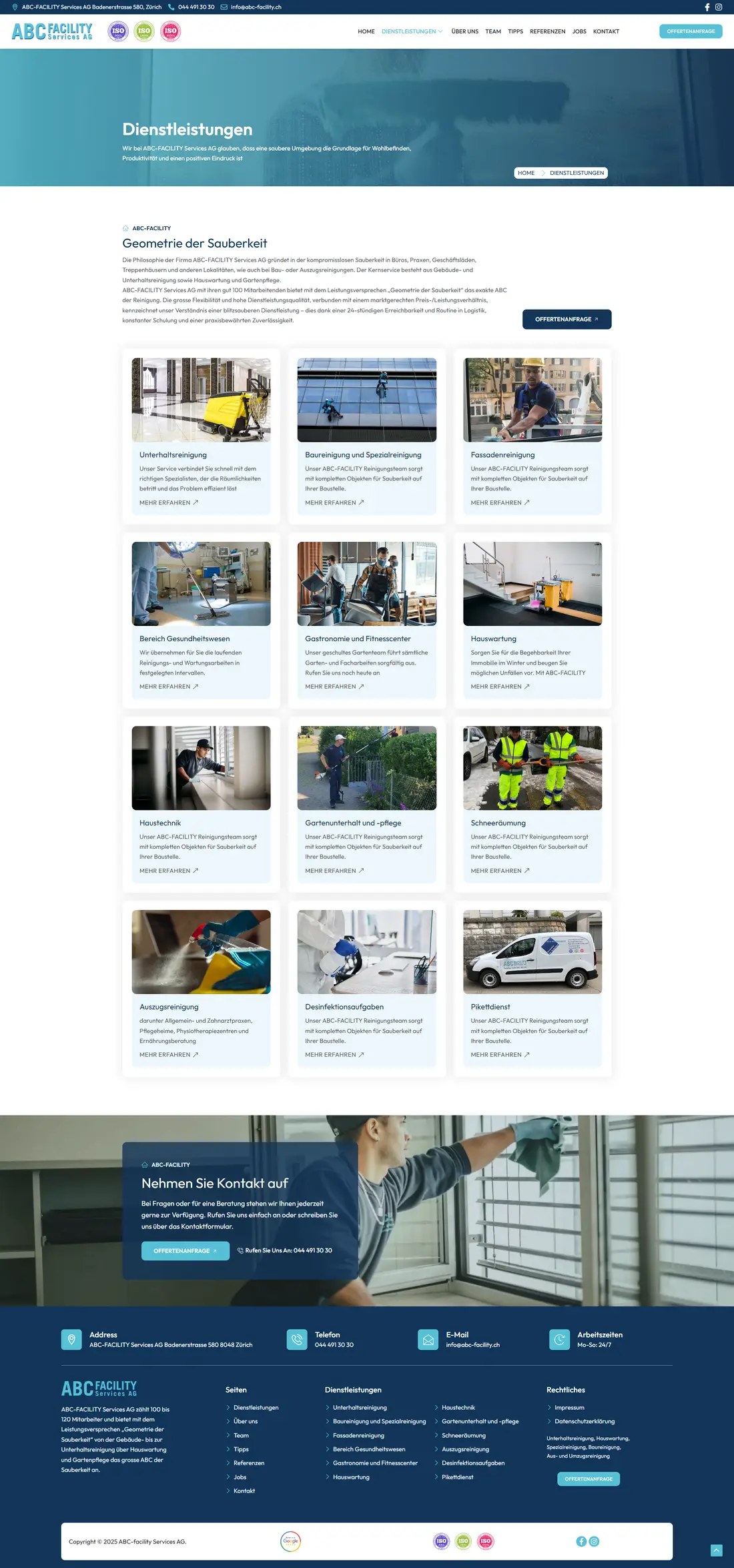 ABC Facility Services — Page 3 page design