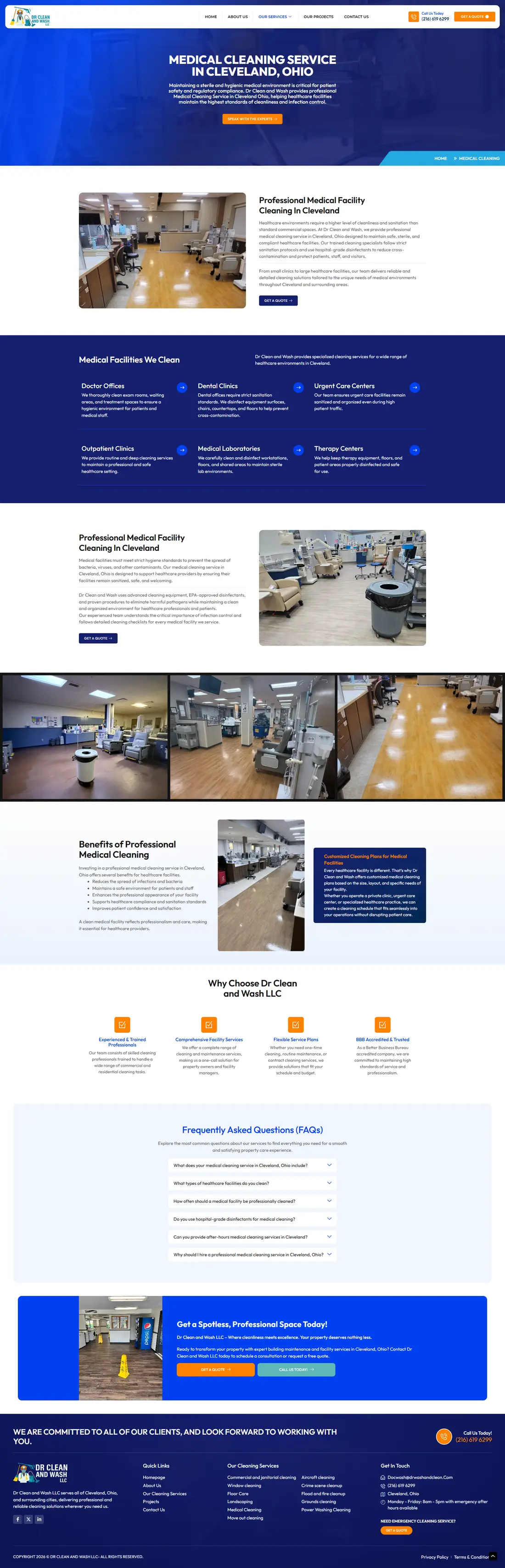 Dr Clean and Wash — Page 4 page design