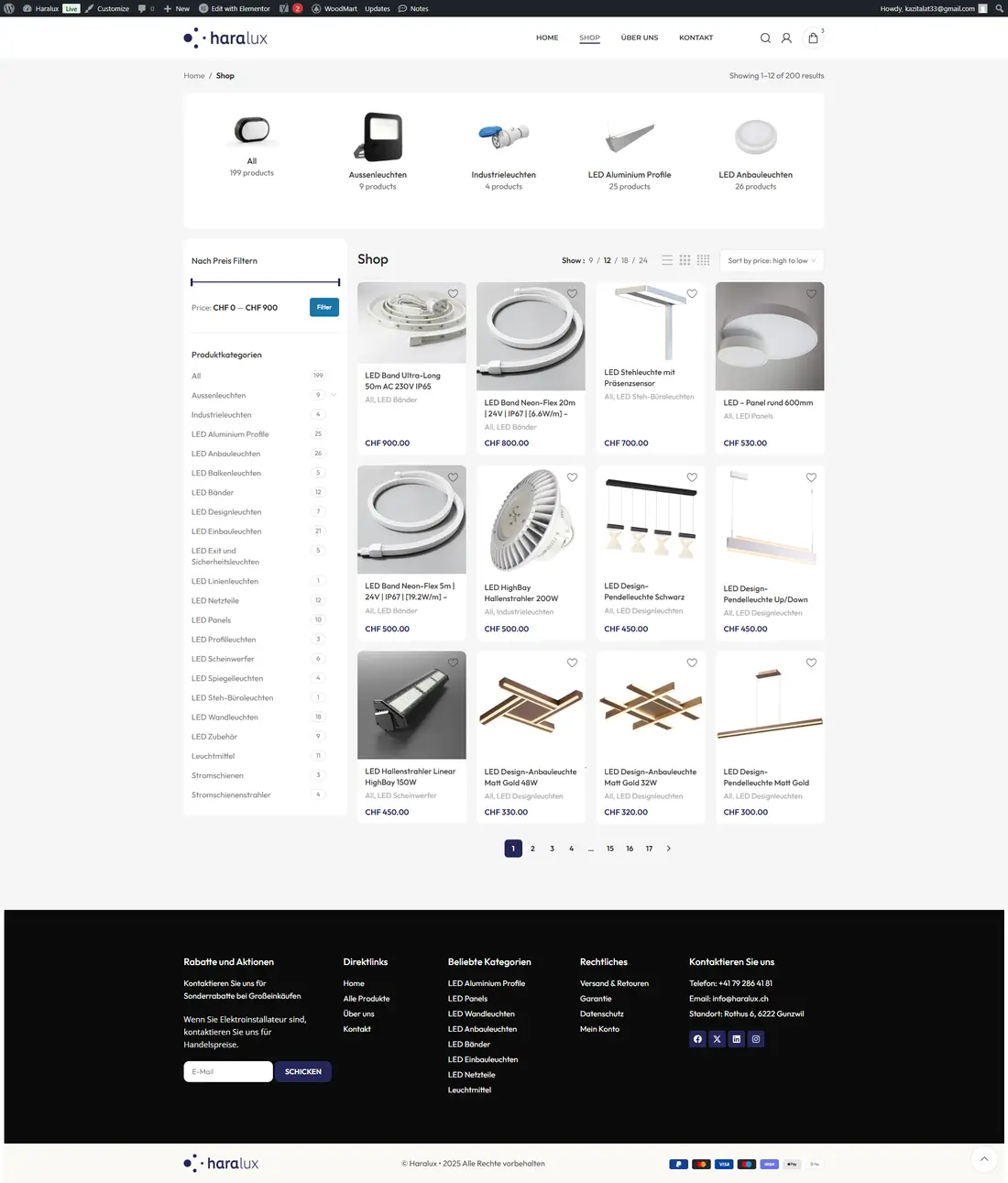 Haralux — Page 3 page design