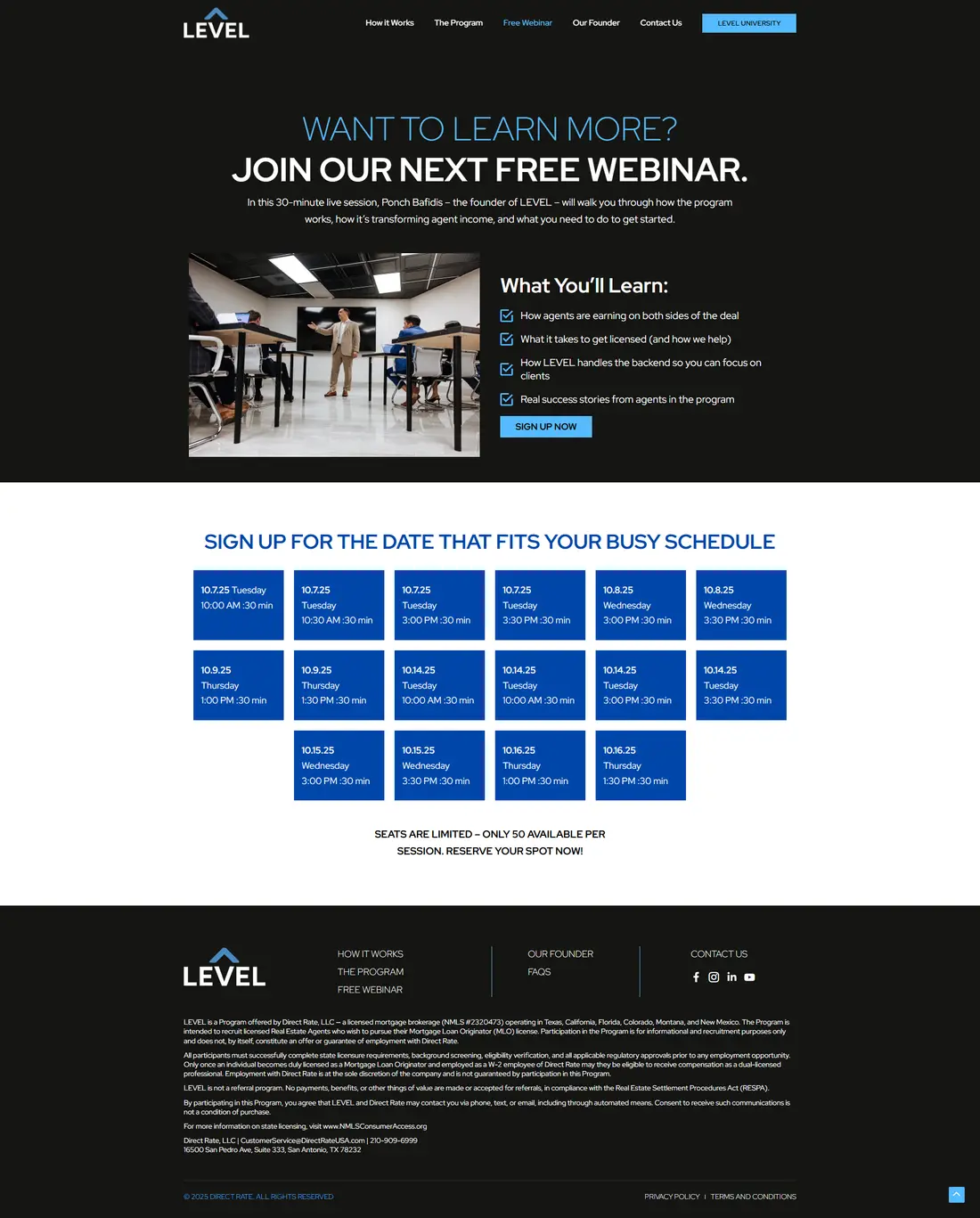 Level — Page 3 page design