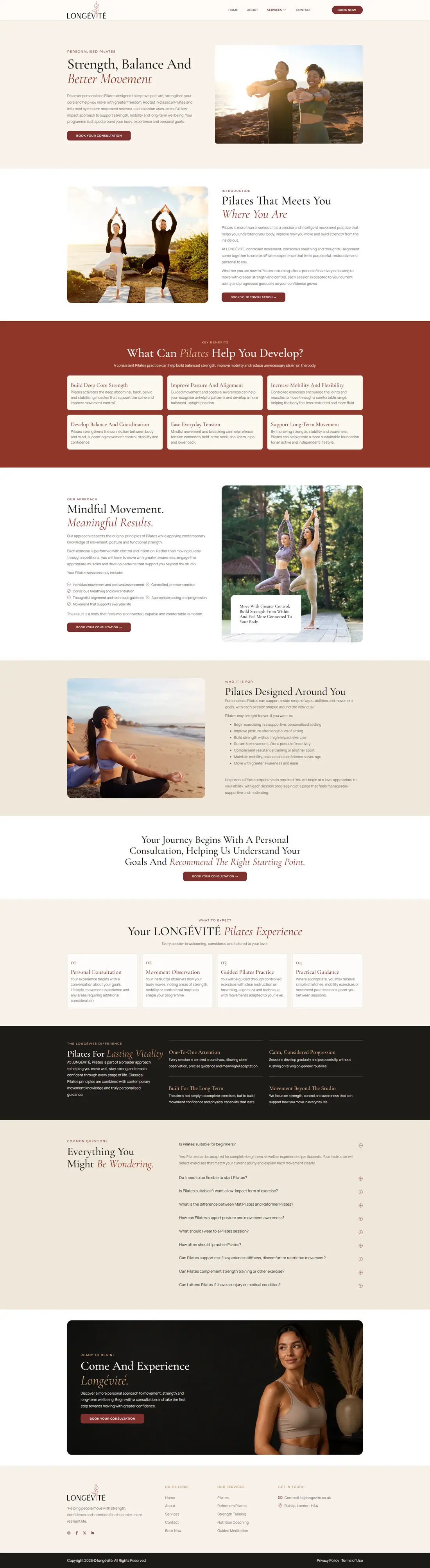 Longévité — Page 3 page design