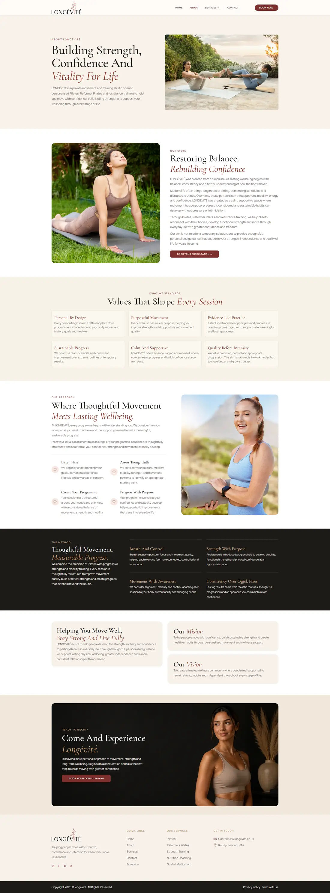 Longévité — Page 4 page design