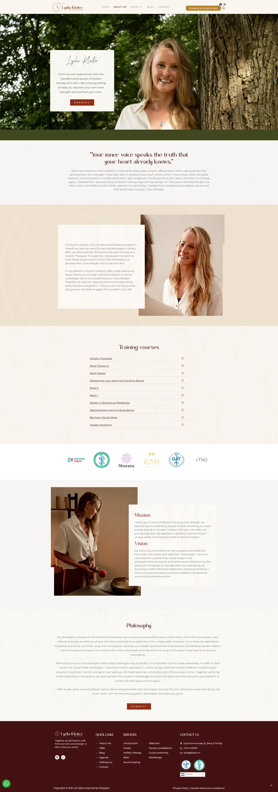 Lydia Kleiter — Insight for Life — Page 3 page design