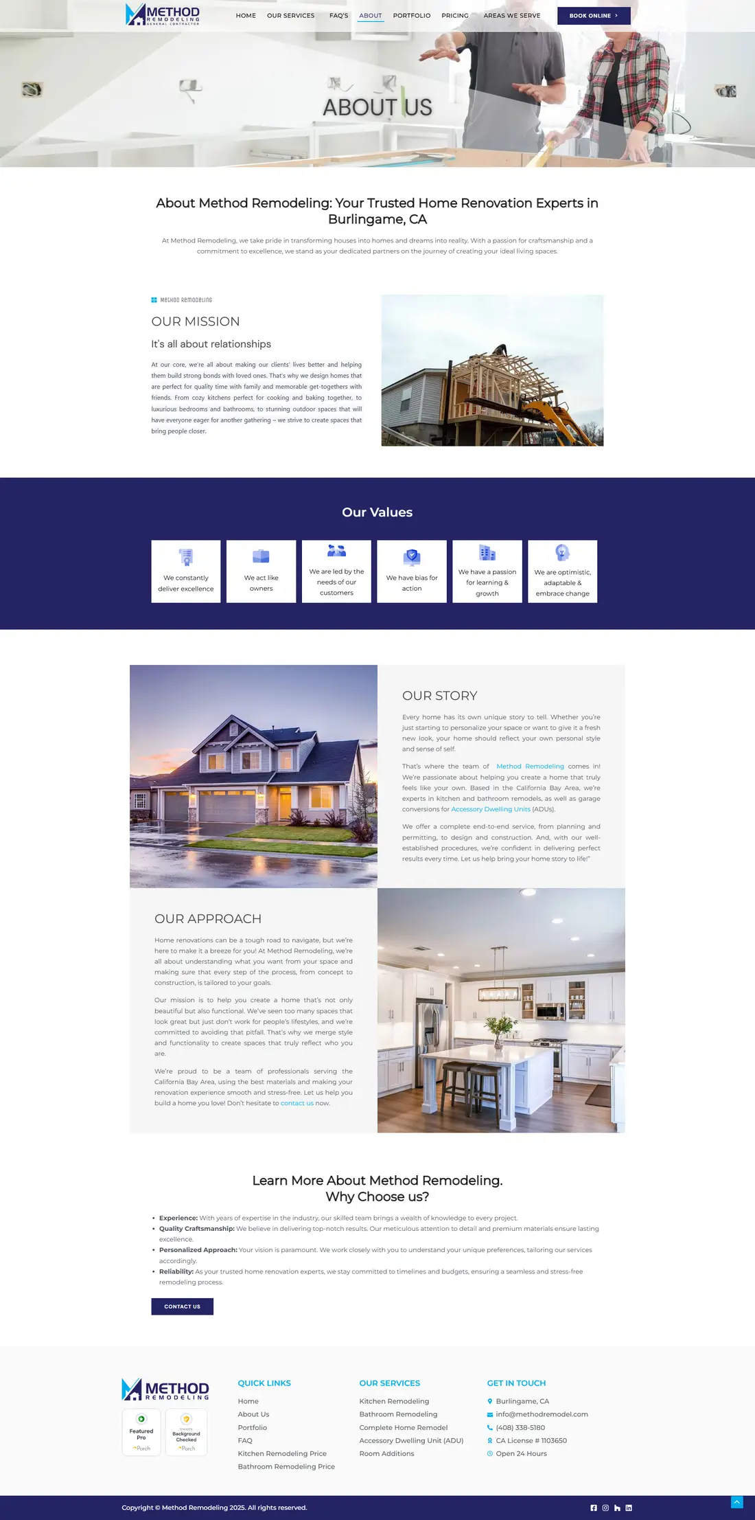 Method Remodeling — Page 3 page design