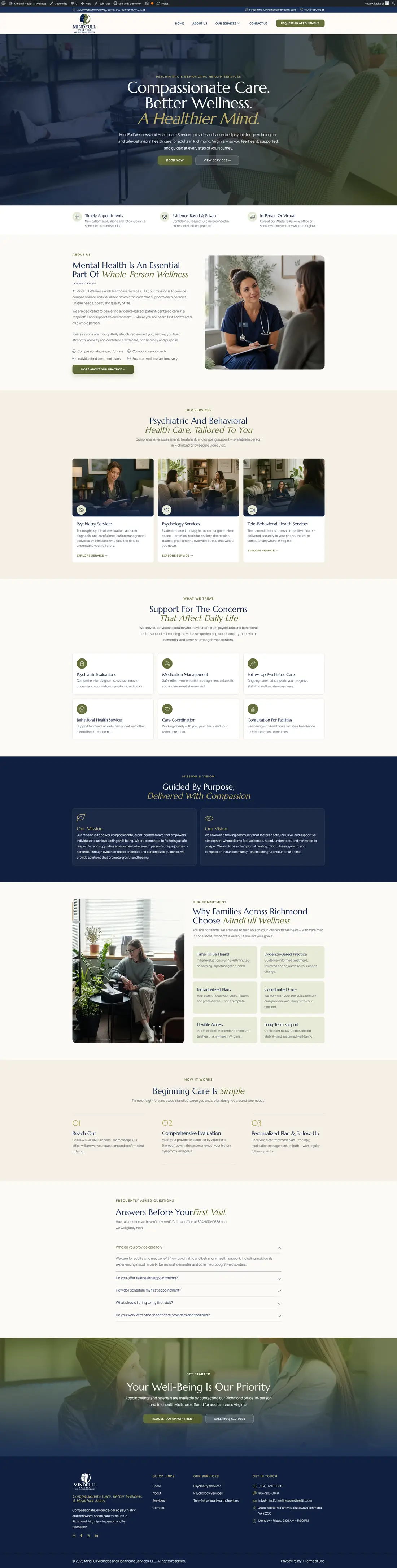 MindFull Wellness — Page 4 page design