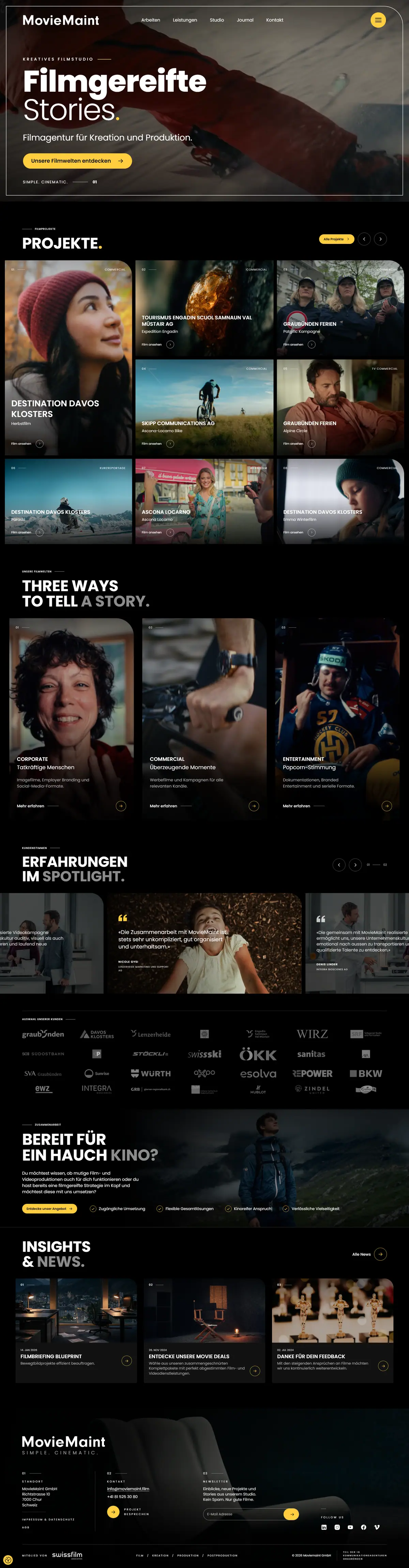 Agency Website — Homepage design