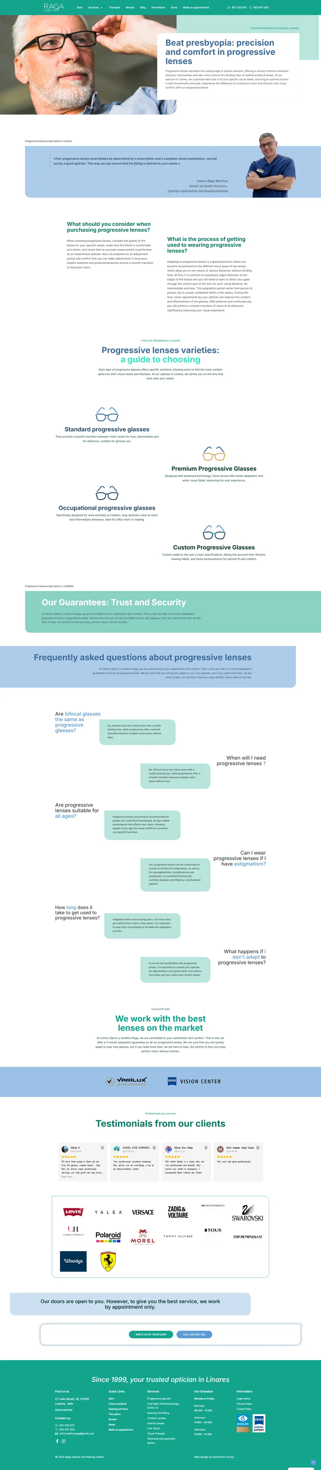 Optics in Linares — Page 3 page design