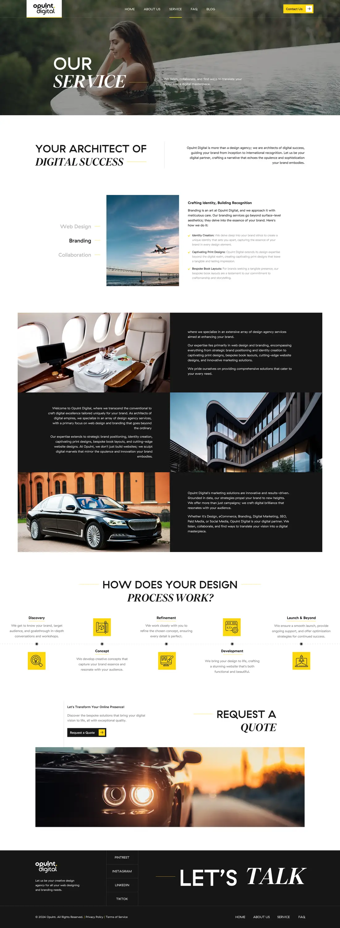 Opulnt Digital — Page 3 page design