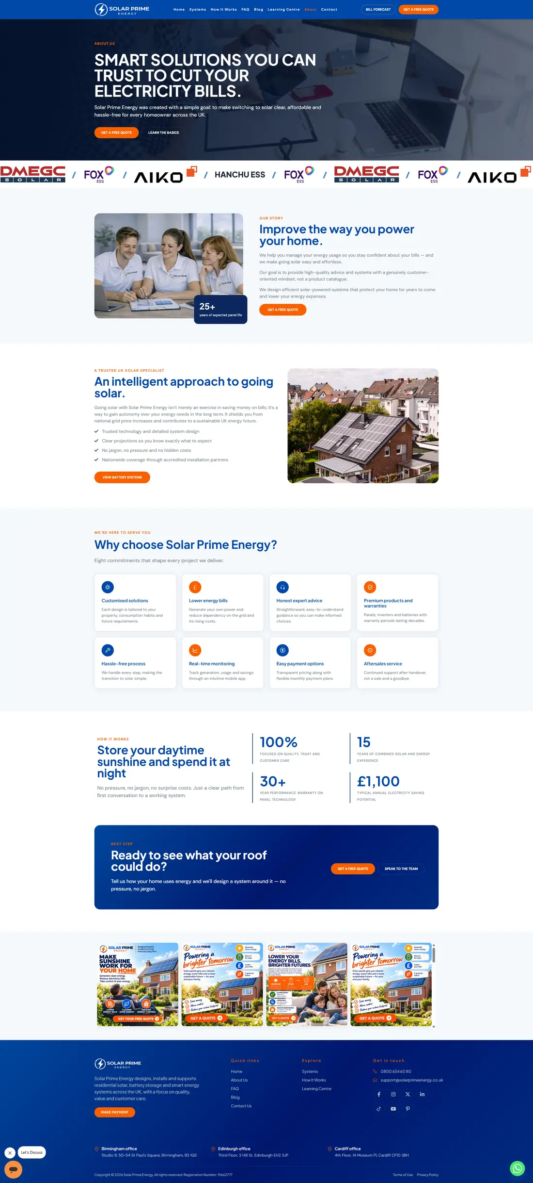 SolarPrime — Page 2 page design