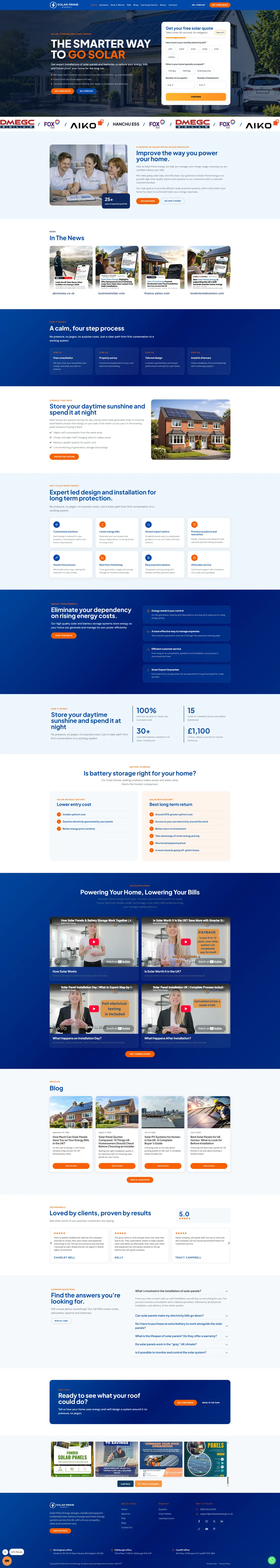 SolarPrime — Page 4 page design