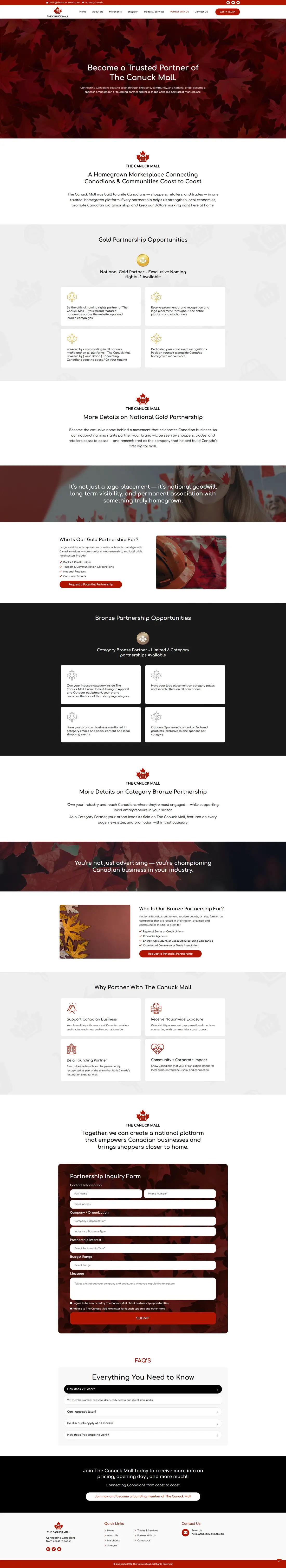 The Canuck Mall — Page 3 page design