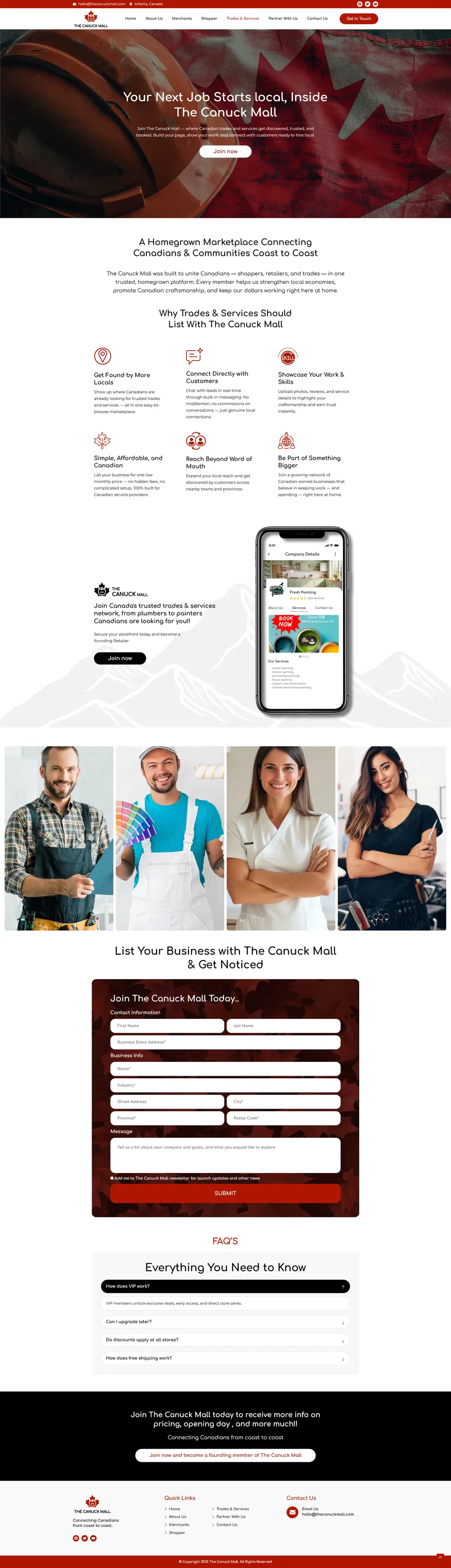 The Canuck Mall — Page 4 page design