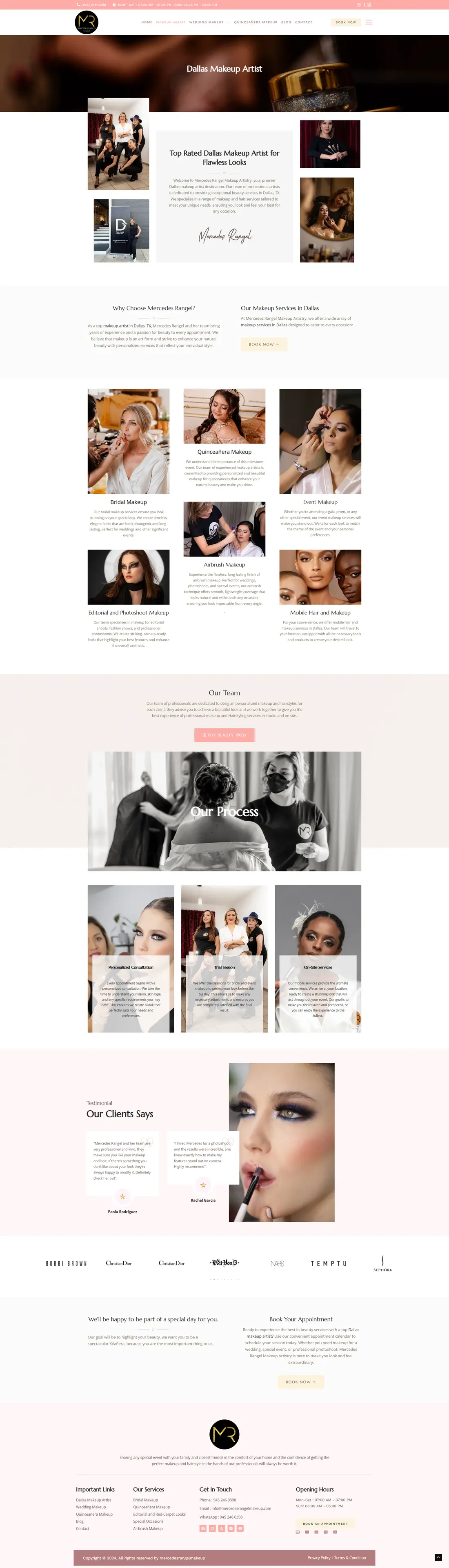 Top Beauty Pros — Page 2 page design