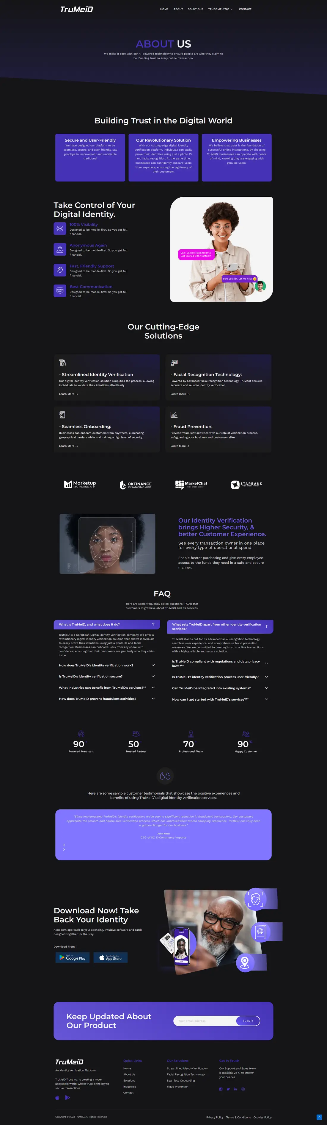 TruMeiD — Page 3 page design