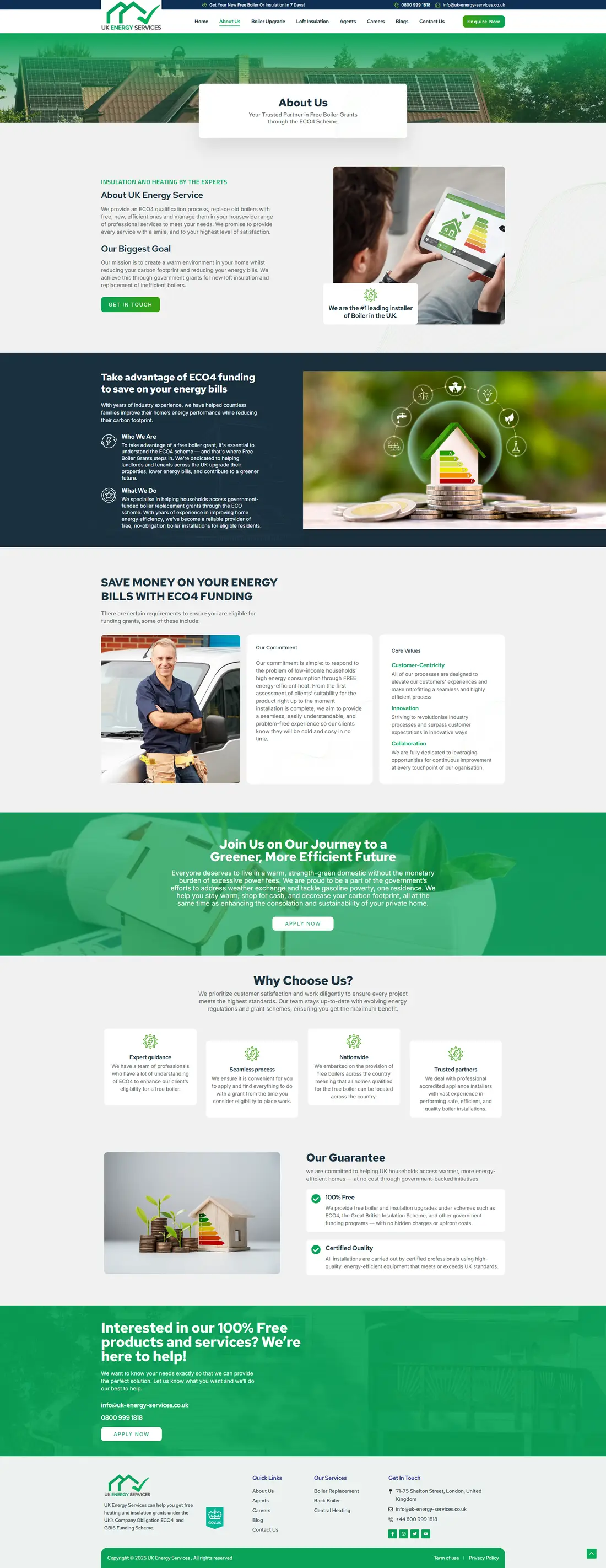 UK Energy Service — Page 3 page design